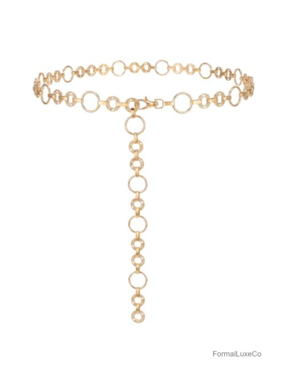 Metal Chain Belt Adjustable Waist Chain Women Gold Belts